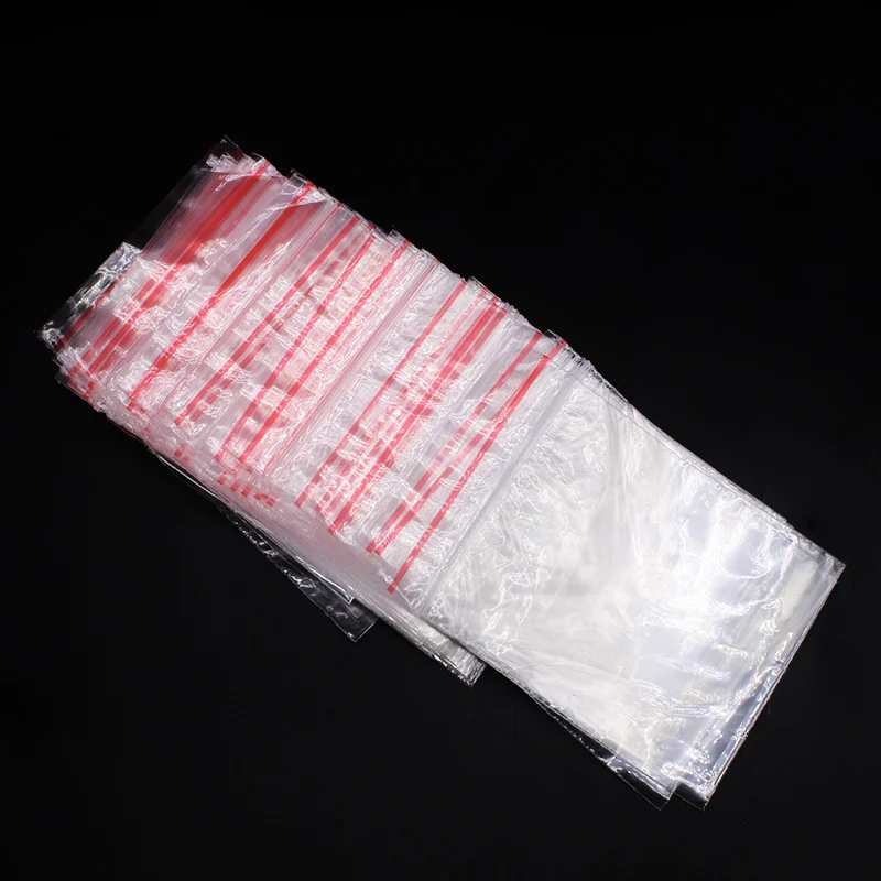 Plastic Gift Packaging Bags for Necklace Packing, Hermetic Bag, Transparent Food, Phone Card Valve, Zip Lock, 6x8cm, 100Pcs