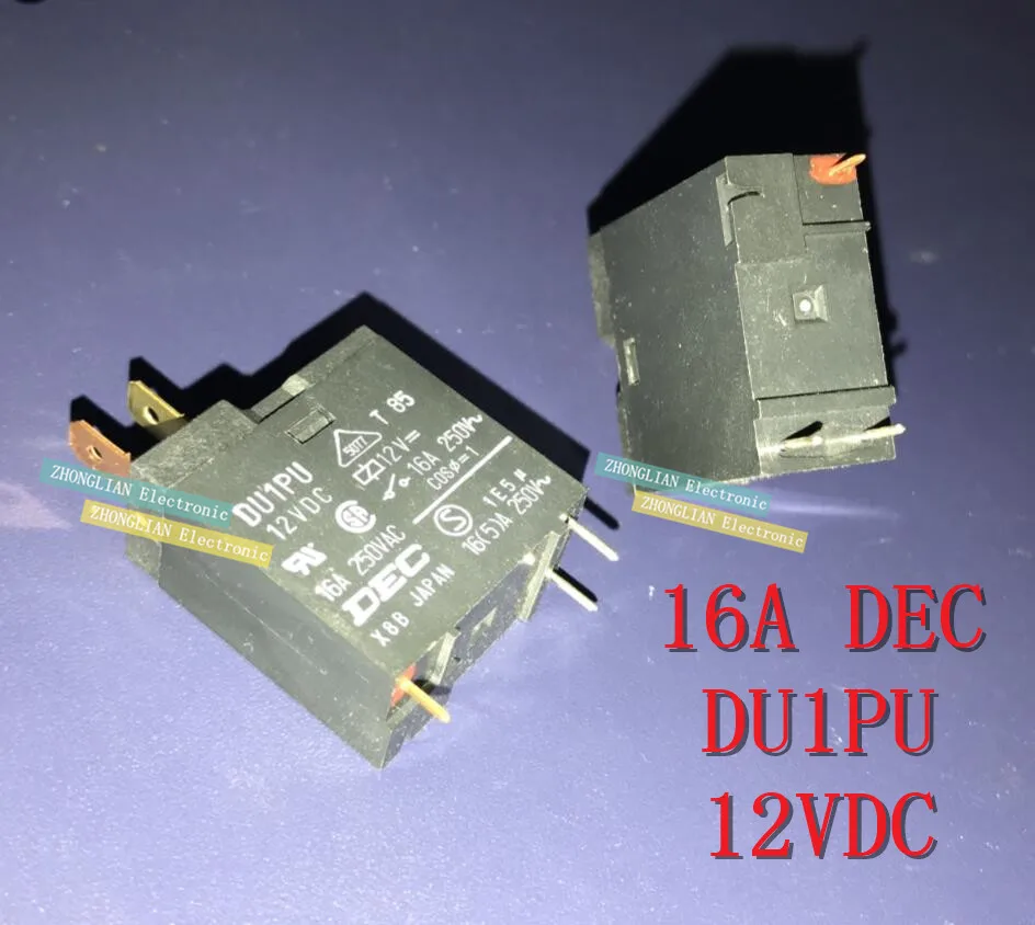 

10pcs/Lot 16A relay DEC DU1PU 12VDC can replace JD2-1A 3 feet