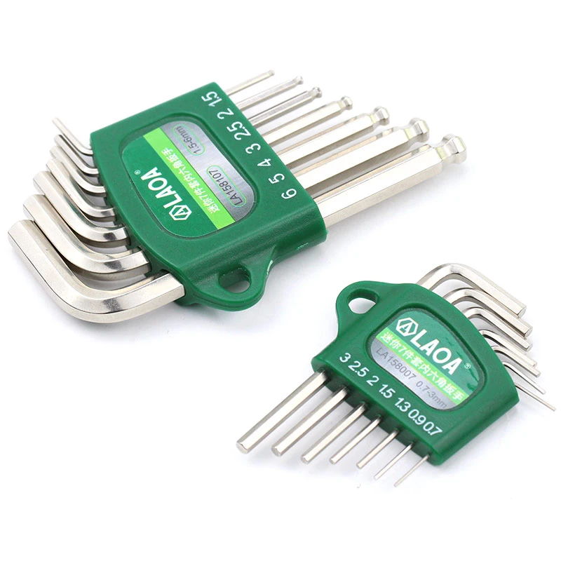 LAOA Mini Lục Giác Cờ Lê S2 Ổ Cắm Đầu Cờ Lê có Từ Bóng Đầu Cờ Lê Dụng Cụ Chìa Khóa Lục Giác Wrenche Bộ