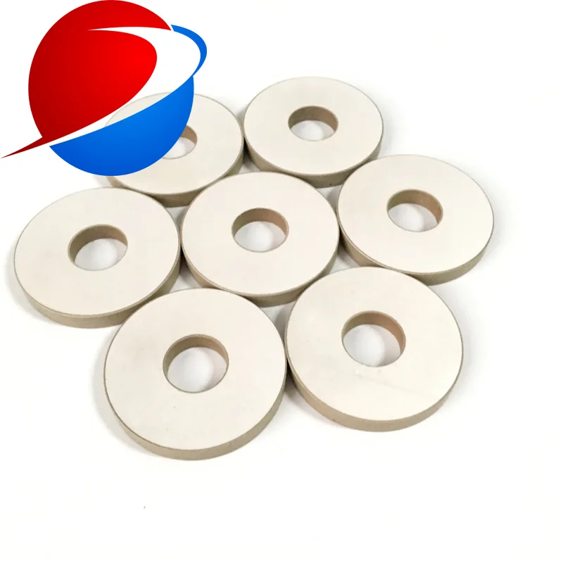 Iso9001 Approved 50mm*17mm*6.5mm Piezoelectric Ceramic Ring materials Pzt-8 For Ultrasonic Vibration Sensor