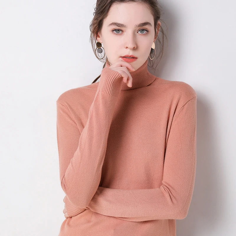 2022 Autumn Winter sweater women turtleneck cashmere sweater  knitted pullover women sweter fashion sweaters new tops