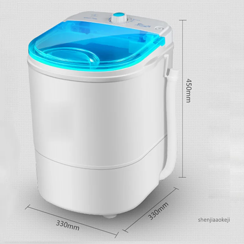 Mini Washing Machine 4.2Kg Portable Capacity Small  Washer Low Noise Semi-Automatic Single-Barrel Washer For Home/Dorm