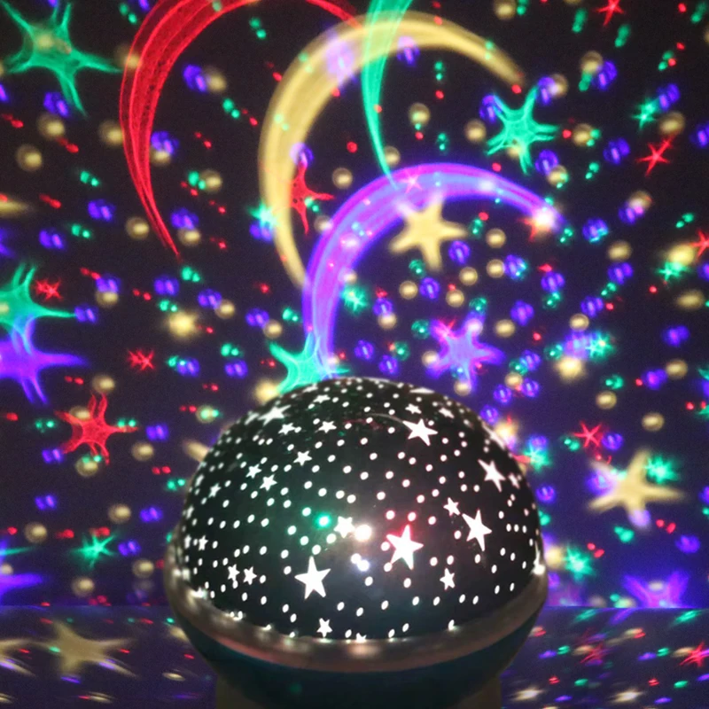 Novelty Luminous Toys Romantic Starry Sky LED Night Light Projector Battery USB Night Light Ball Creative Kids Birthday Gifts