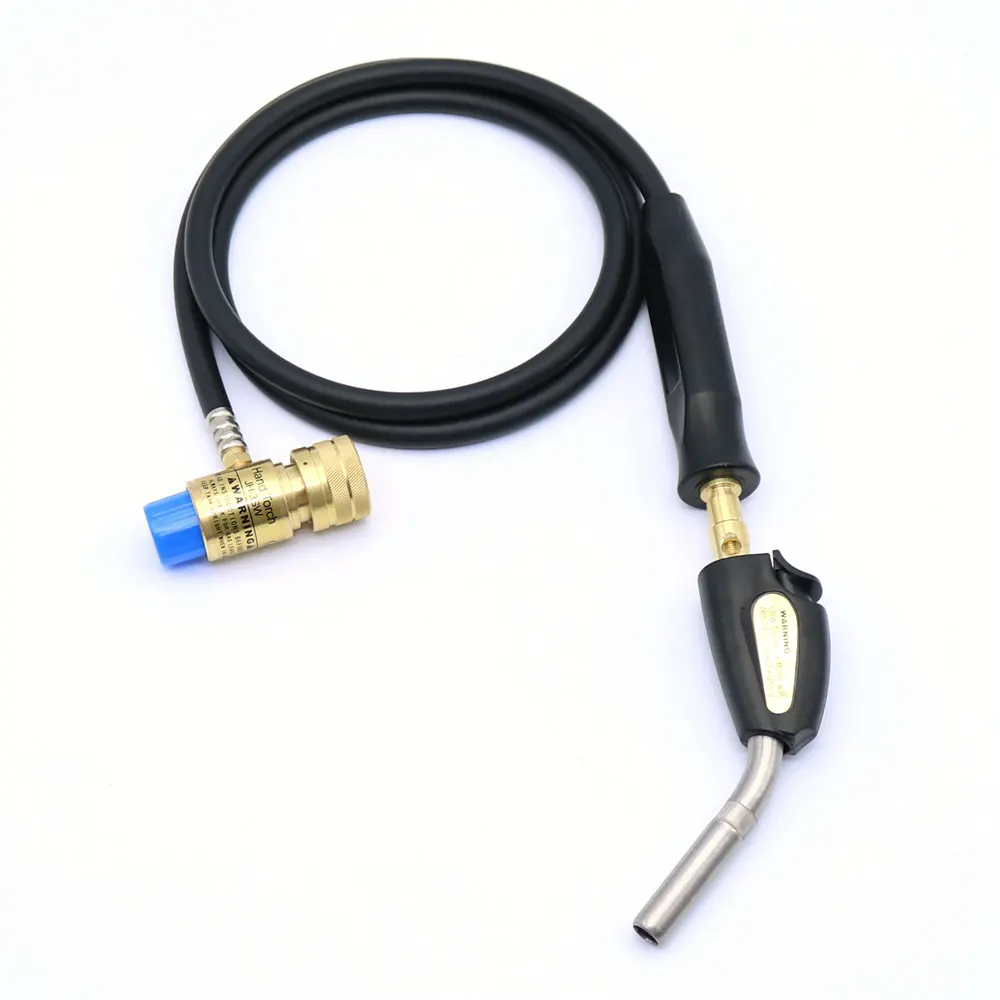 Mapp Soldering Gas Torch Self Ignition Plumbing Turbo Torch Solder Welding Torch with Welding Hose for Soldering Tools