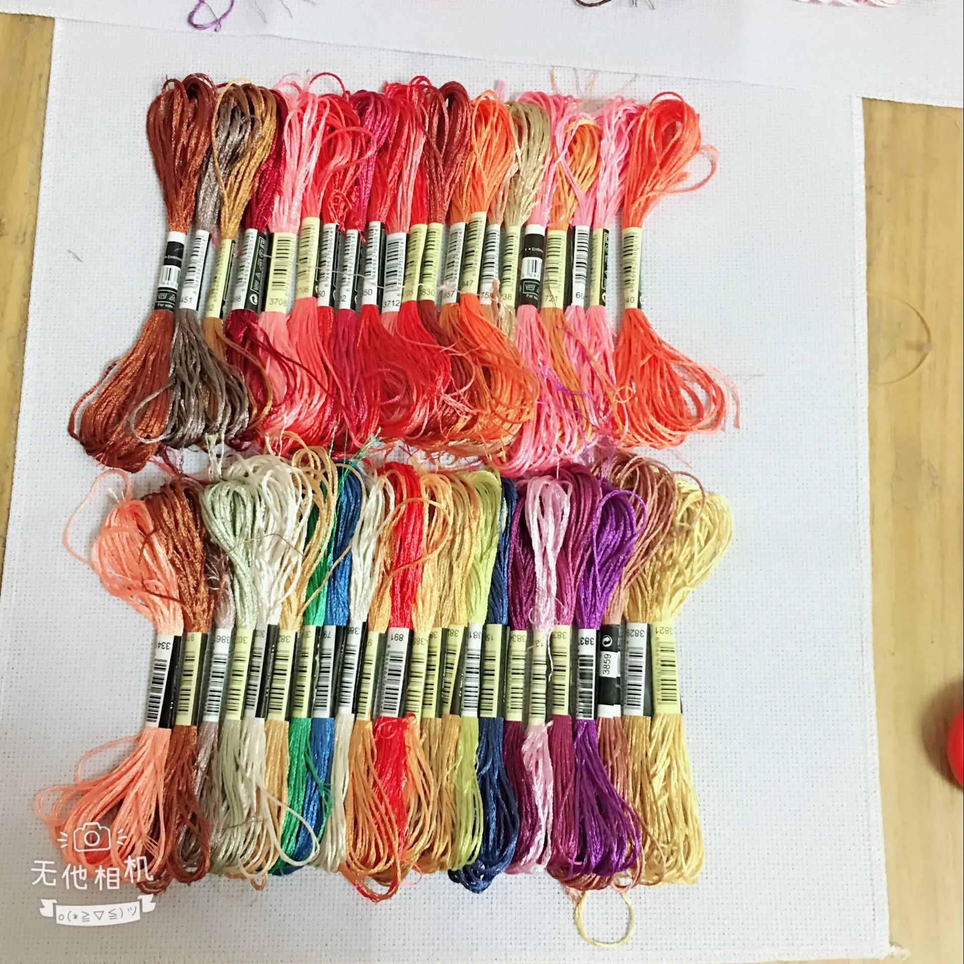 oneroom 10/20/30/50/100/500 skeins silk embroider embroidery thread Silk Floss Handmade Embroidery cross stitch Threads