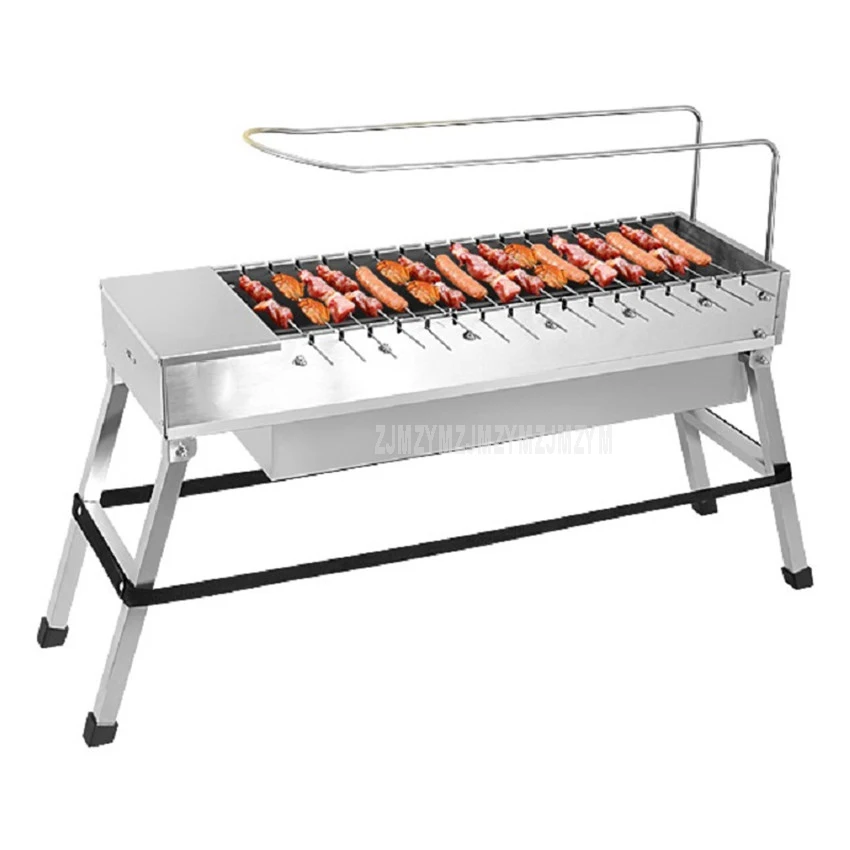 

Stainless Steel Foldable BBQ Grill USB Electric Charcoal Automatic Flip Barbecue Stove for Outdoor Picnic Home Garden