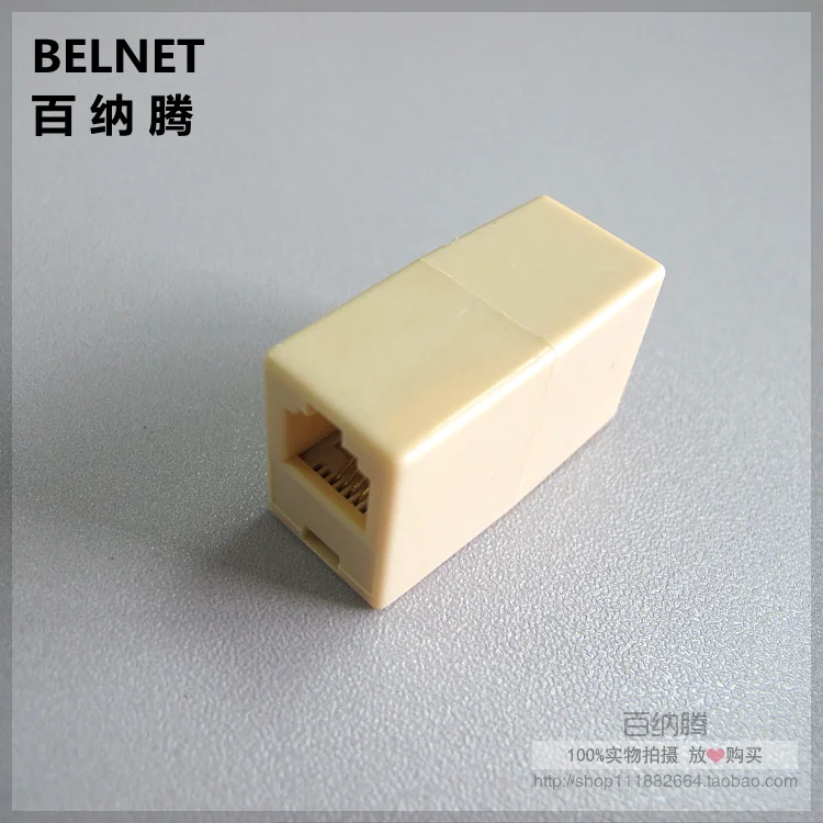 High-quality Telephone extender straight head cable extender Passthrough connector RJ11 6P4C Straight junction box end-end JB