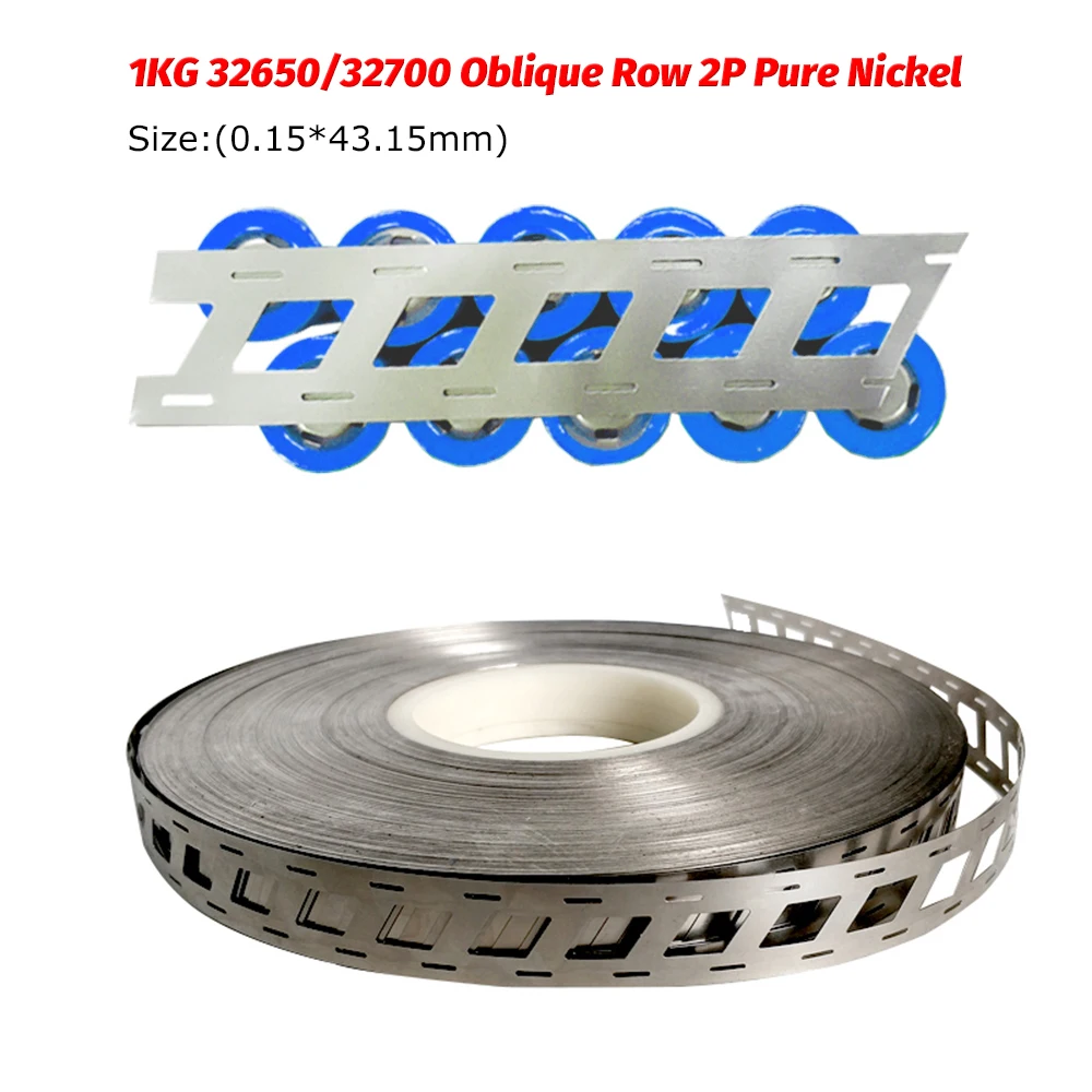 1KG Oblique Row 99.93% Pure Nickel Strip Lithium Battery Nickel Strip Used For Battery Connection Without Bracket Spot Welding