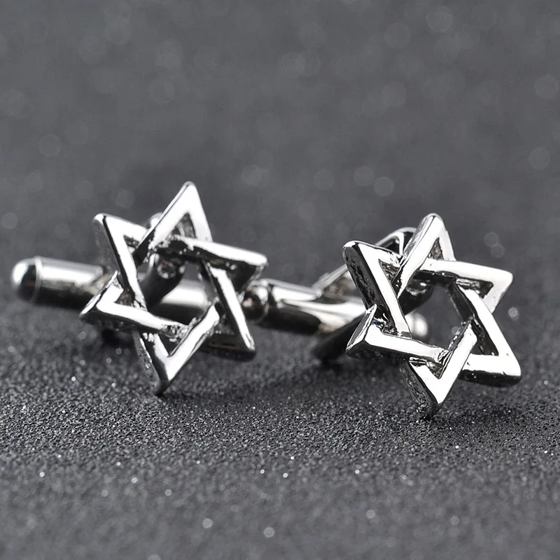 Luxury Men Cufflinks High Quality Music Note Black Beard Glasses Hexagonal Star Square Men\'s Shirts Suits Cuff Links Gift