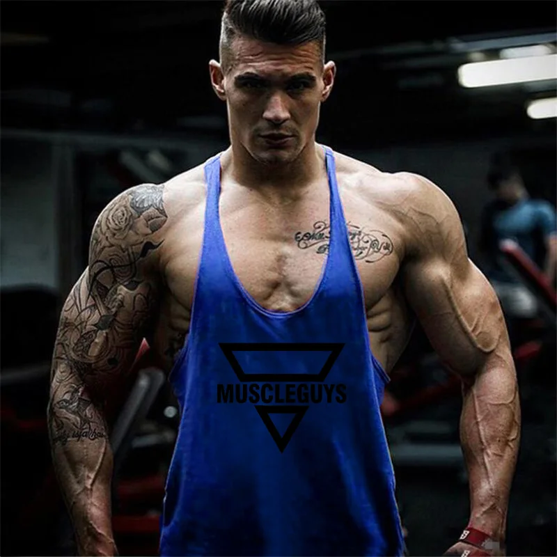 Newest Gyms Bodybuilding Stringer Tank Top Men Regata Fitness Vest Y Back Singlet World of Tanks Shirt Gyms Clothing