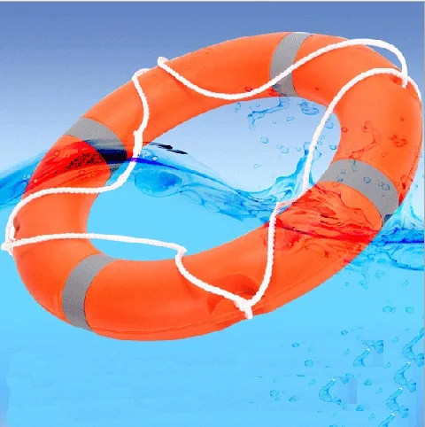 Marine professional life buoy adult life-saving swimming ring 2.5 kg thick solid national standard plastic at 9037