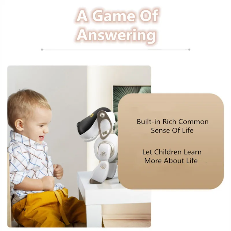 newest educational learning toy remote control rc robot dog pet toy simulation AI can singing speaking dancing play with child