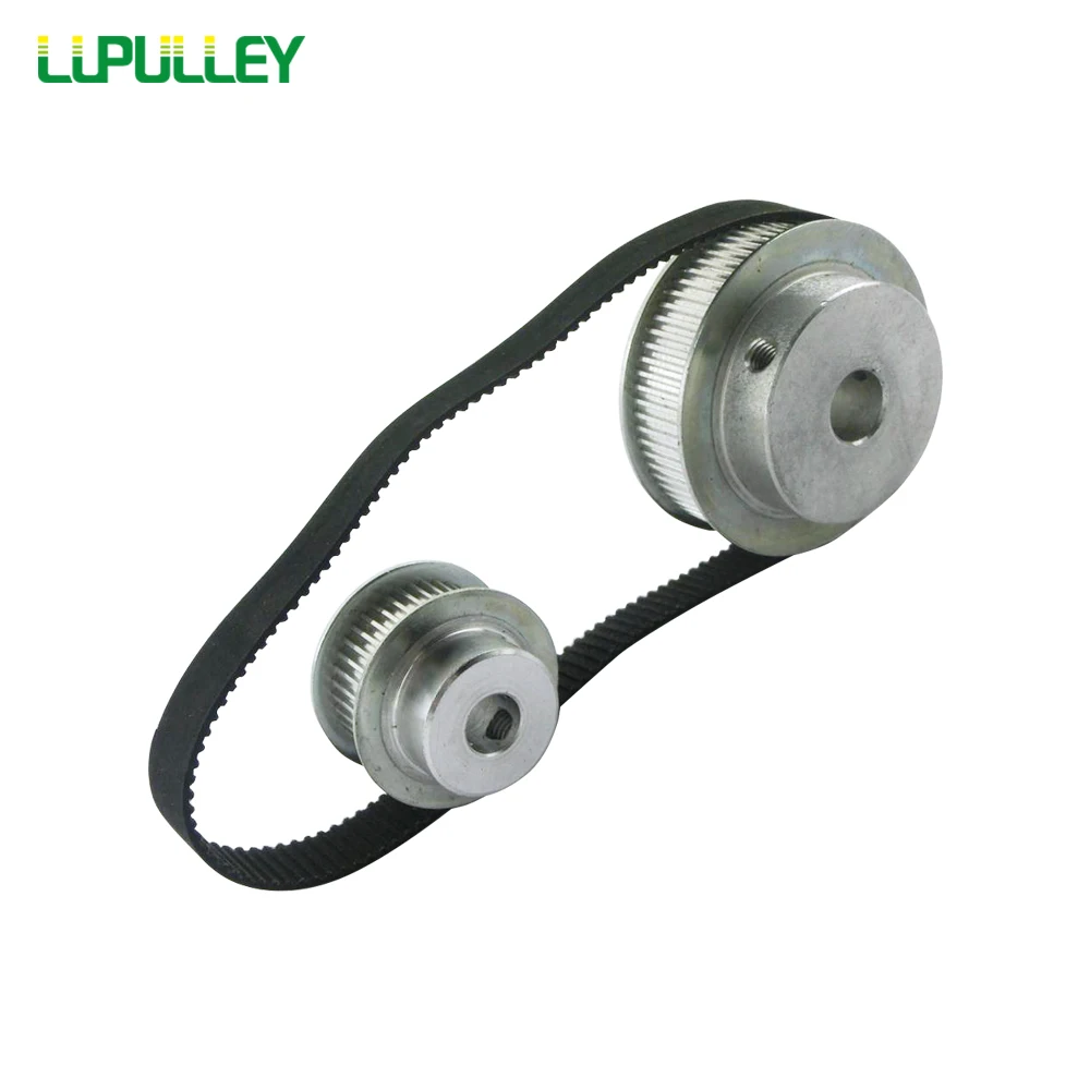 LUPULLEY XL Timing Belt Pulley Set Reduction 2:1/1:2 Ratio 20T:40T Center Distance 124XL Tooth Pulley Belt Kit for Width 10mm