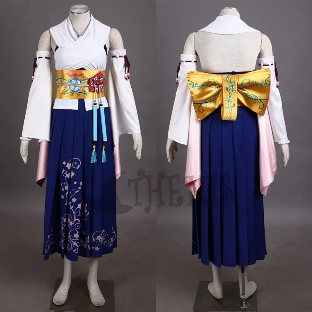 Athemis final fantasia dez yuna cosplay convocado traje roupa de alta qualidade mesmo que o personagem original qualquer tamanho