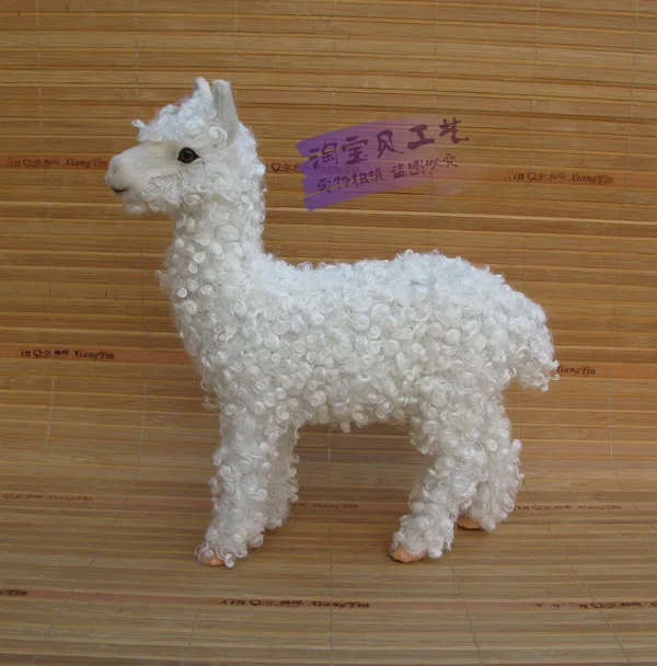 

new simulation Alpaca toy polyethylene&fur sheep model gift about 20x8x24cm 2241