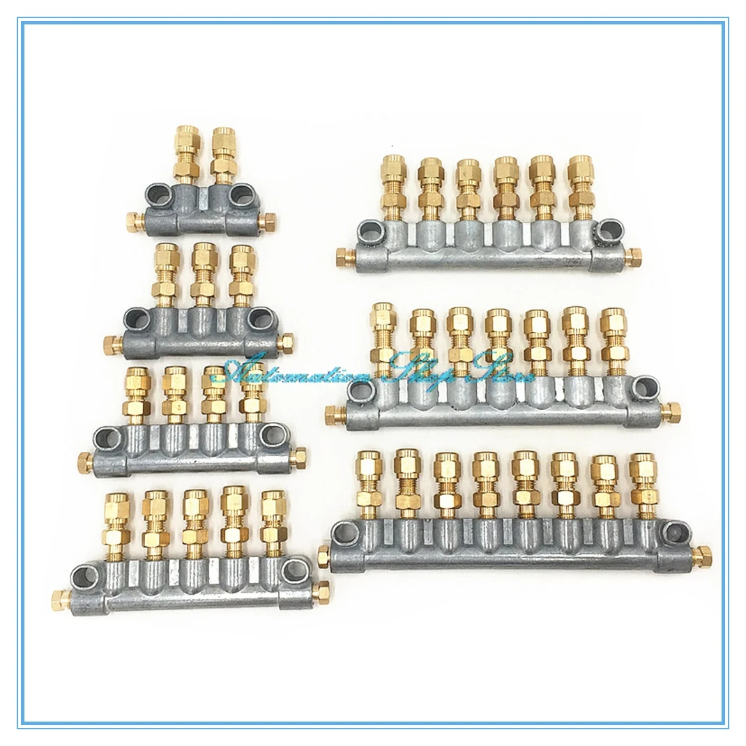 4mm Tube A Type volume adjustable Oil Distributor/seperator valve/divider for centralized lubrication/Unidirectional gauge