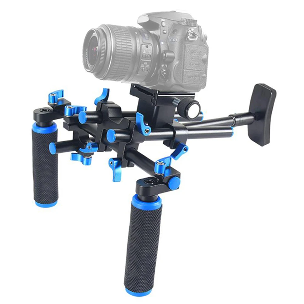 

Professional DSLR Rig Standard 15mm Diameter Shoulder Mount Rig Stabilizer For Canon Sony Nikon SLR Video Camera DV Camcorder