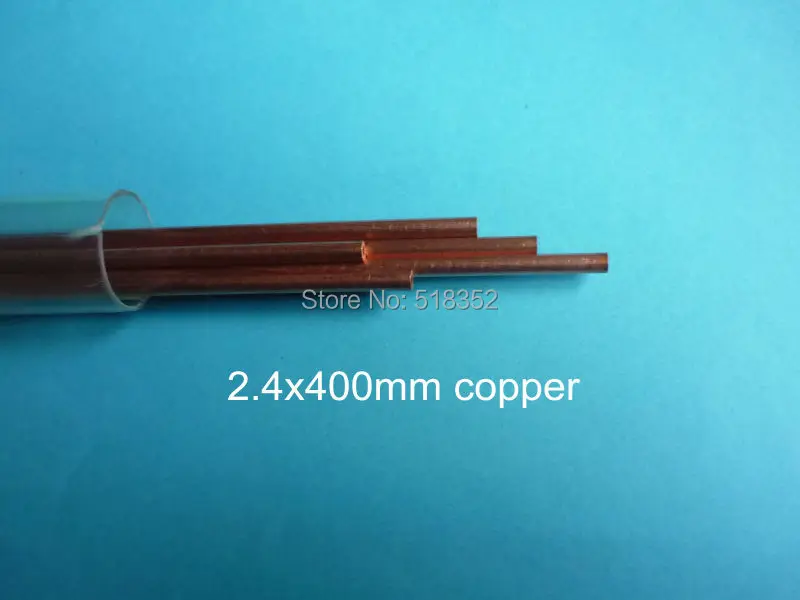 

2.4mmx400mm Single Hole Ziyang Copper Electrode Tube for EDM Drilling Machines