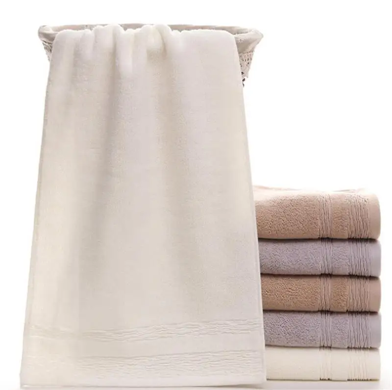 coxeer Bath Towel Solid Color Cotton Strong Absorbent Face Wash Cloth Ultral Soft Rectangle Face Towel Bathroom Hand Towel