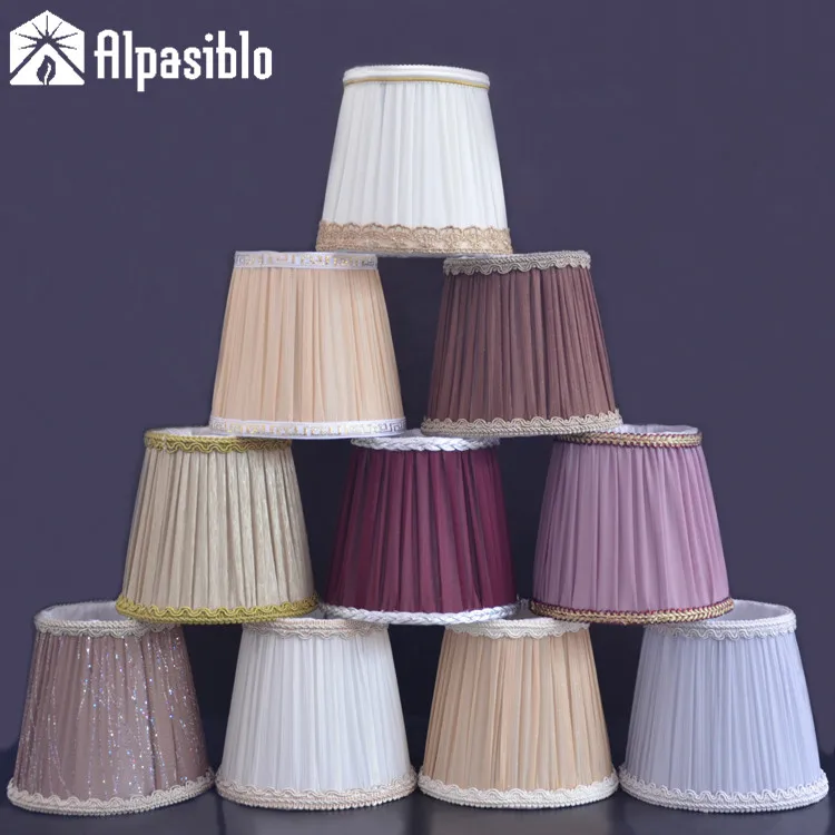 Fashion Chiffon Cloth Lampshade Cover Table wall Lamp Living Room Bedroom Light Customized Shade Multi-color for Home chandelier