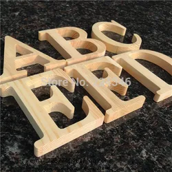 Wholesale 10cm High Wood Wooden Letters A to Z Alphabet Birthday Gift Bridal Wedding Party Home Decorations Freestaning Letter