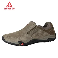 HUMTTO New 2021 Hiking Shoes Man Breathable Trekking Camping Climbing Hunting Boots Men Sport Leather Outdoor Sneakers for Mens