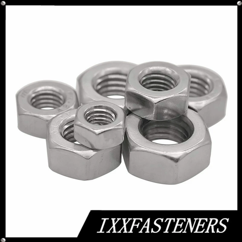 M1.2-M20 DIN934 304 Stainless Steel Hexagon Metric Thread Hex Nut