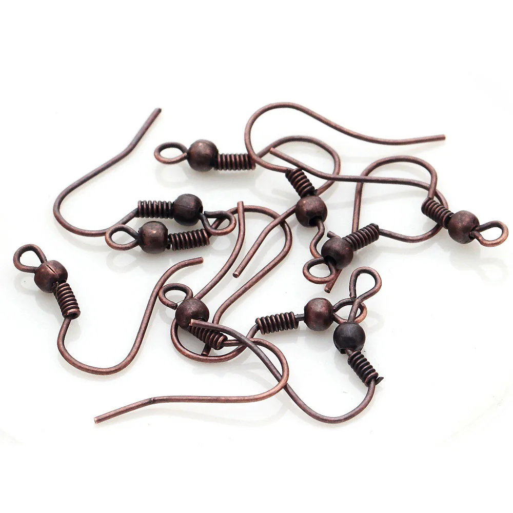 100PCS ears hooks Plain Metal Clip Dangle Earrings DIY jewelry findings silver/Golden/bronze/copper/gunmetal black