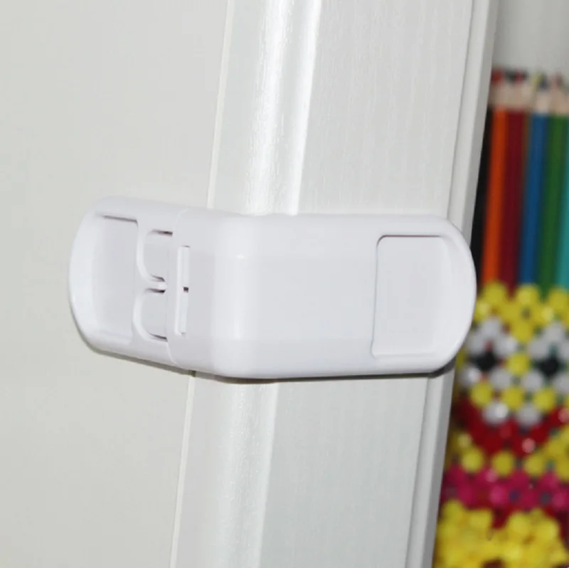 4pcs New Plastic Baby Child Kids Care Safety Protection Drawer Cabinet Door Right Angle Corner Locks Children Security Products