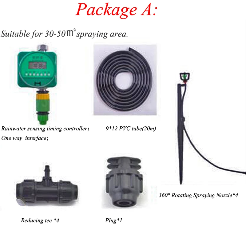 

Water Sprinkler With 4 Pieces 360 Degree Rotating Spraying Nozzle Timing For Garden Watering Irrigation Device