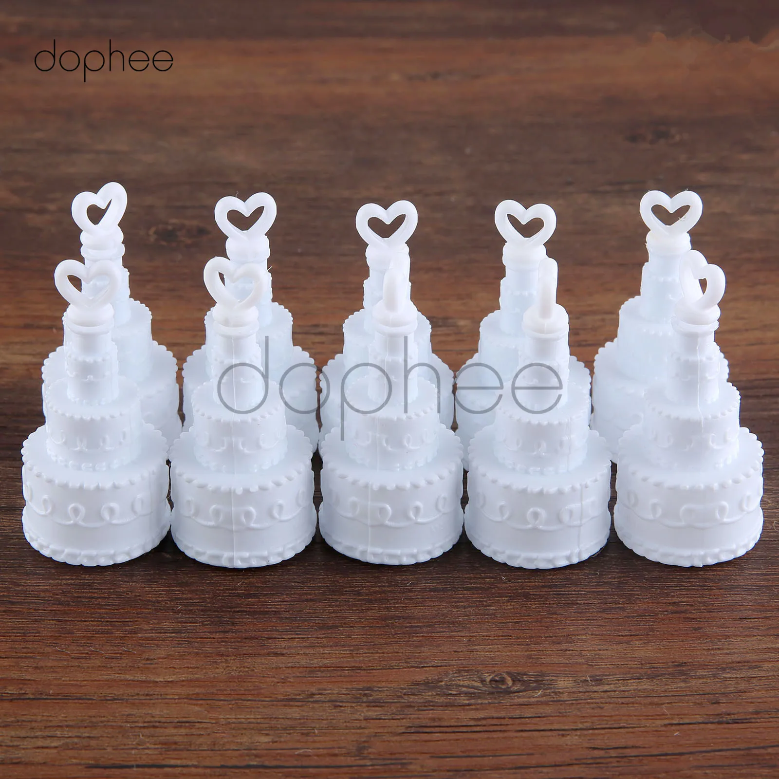 dophee 10pcs/lots Bubble Bottles for wedding Birthday Party Decor Cake Shape DIY Self  Empty Bubble Soap Bottles