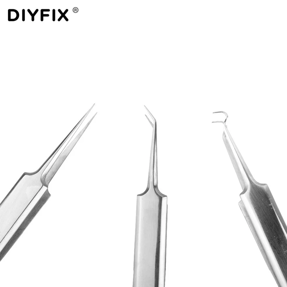 DIYFIX-ملاقط إبرة حب الشباب ، إزالة البثور والرؤوس السوداء ، أدوات العناية بالوجه ، الرؤوس السوداء