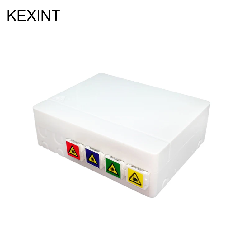 

KEXINT FTTH 4 Core Fiber Optic With Adapters Distribution Terminal Box with 4 Adapters