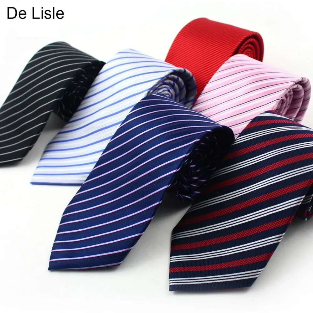 

High Quality Jacquard Striped 100% Natural Silk Tie 8.5cm Classic Handmade Necktie Business Wedding Men Gift Free Shipping