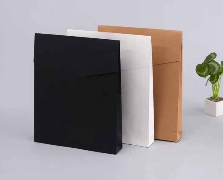 100pcs/lot Kraft Paper Envelope Gift Boxes Present Package Bag For Book/Scarf/Clothes Document Wedding Favor Decoration