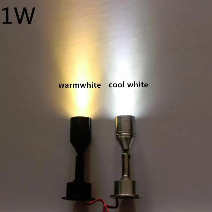 1W 3W 5W LED spotlight, 360 degrees angle adjustable led lamp, cabinet counter showcase decorated, AC85-265V