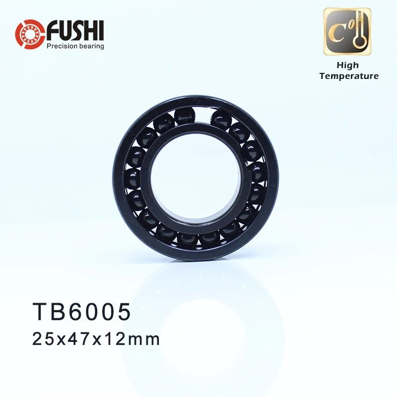 6005 High Temperature Bearing 25*47*12 mm (2 Pcs) 500 Degrees Celsius Full Ball Bearing