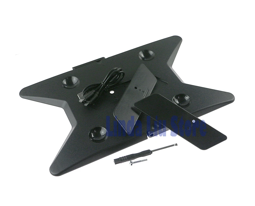 Soporte Vertical de 5 uds con soporte de controlador Dual con destornillador para PS4 Slim para PS4 Pro