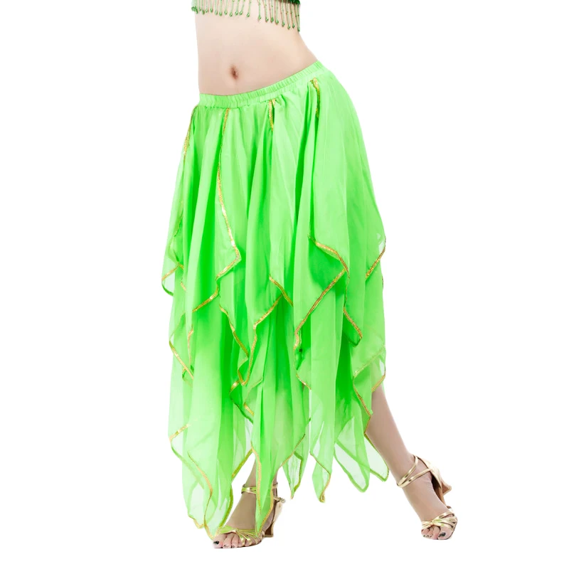 Bauchtanz Rock Chiffon Für Frauen Tanzen Dance Röcke Frauen Bodenlangen Rock Orientalischen Bauchtanz Praxis Rock 10 Farben