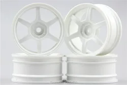 4pcs 1/10 Touring&Drift  Wheel Rim W6S5NW(Material White) 3mm offset  fits for 1:10 Touring&Drift Car 1/10 Rim 11051