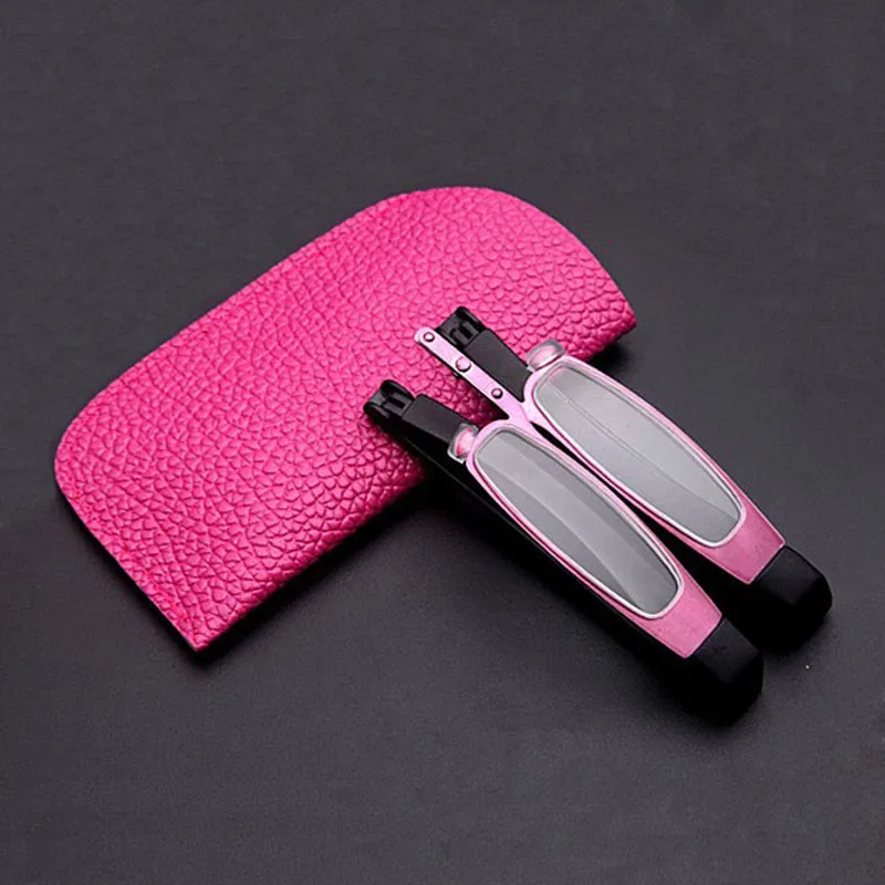 New high-grade men's and women's reading glasses portable folding glasses sent to glasses pouch