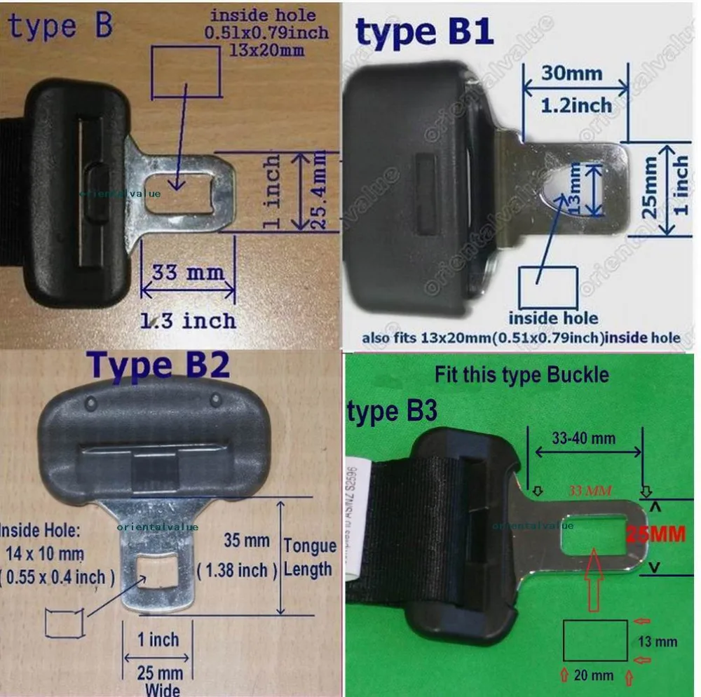 Seat Belt Extension Extender For 25mm Wide Buckle Add 220mm length Fit  Hyundai Santa cars