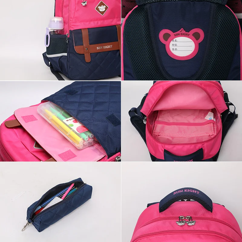 SUN EIGHT Kids Backpack School Bags for Boys Kids Bags Children Backpack School Bags Backpack Mochila Escolar grade 1-2