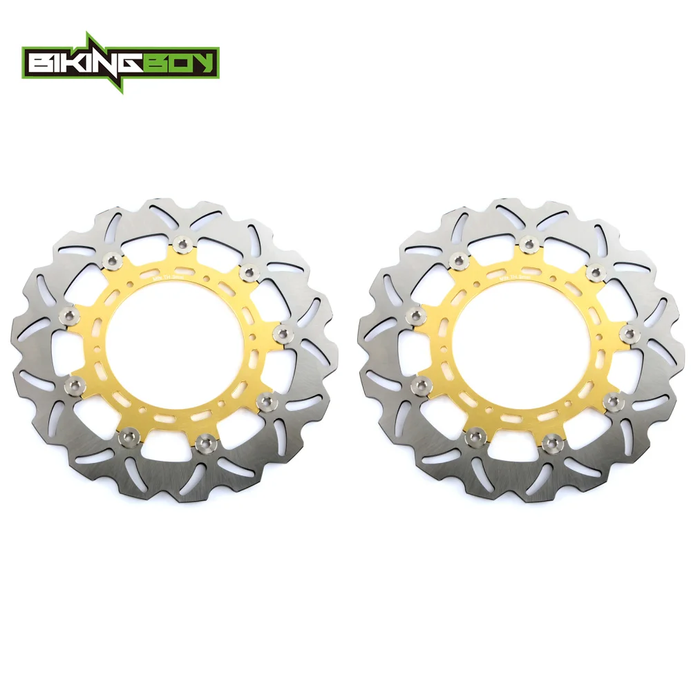 BIKINGBOY Front Brake Discs Rotors Disks For KTM 640 LC4 Adventure 04 05 06 07 950 990 LC8 S R Super Enduro 950 R 06 07 08 300mm