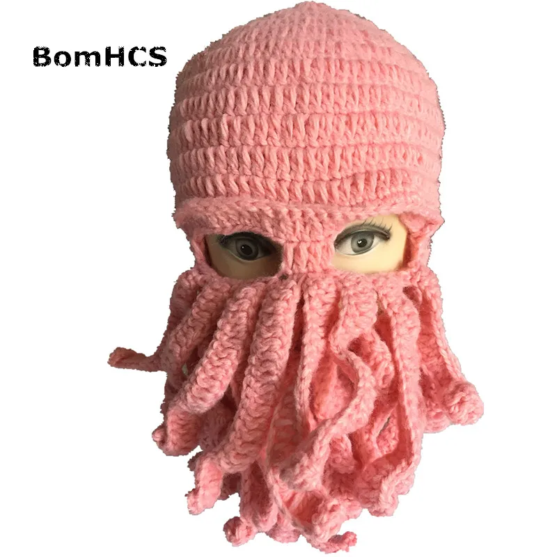 BomHCS Tentacle Octopus Cthulhu Knit Beanie Hat Cap Wind Mask