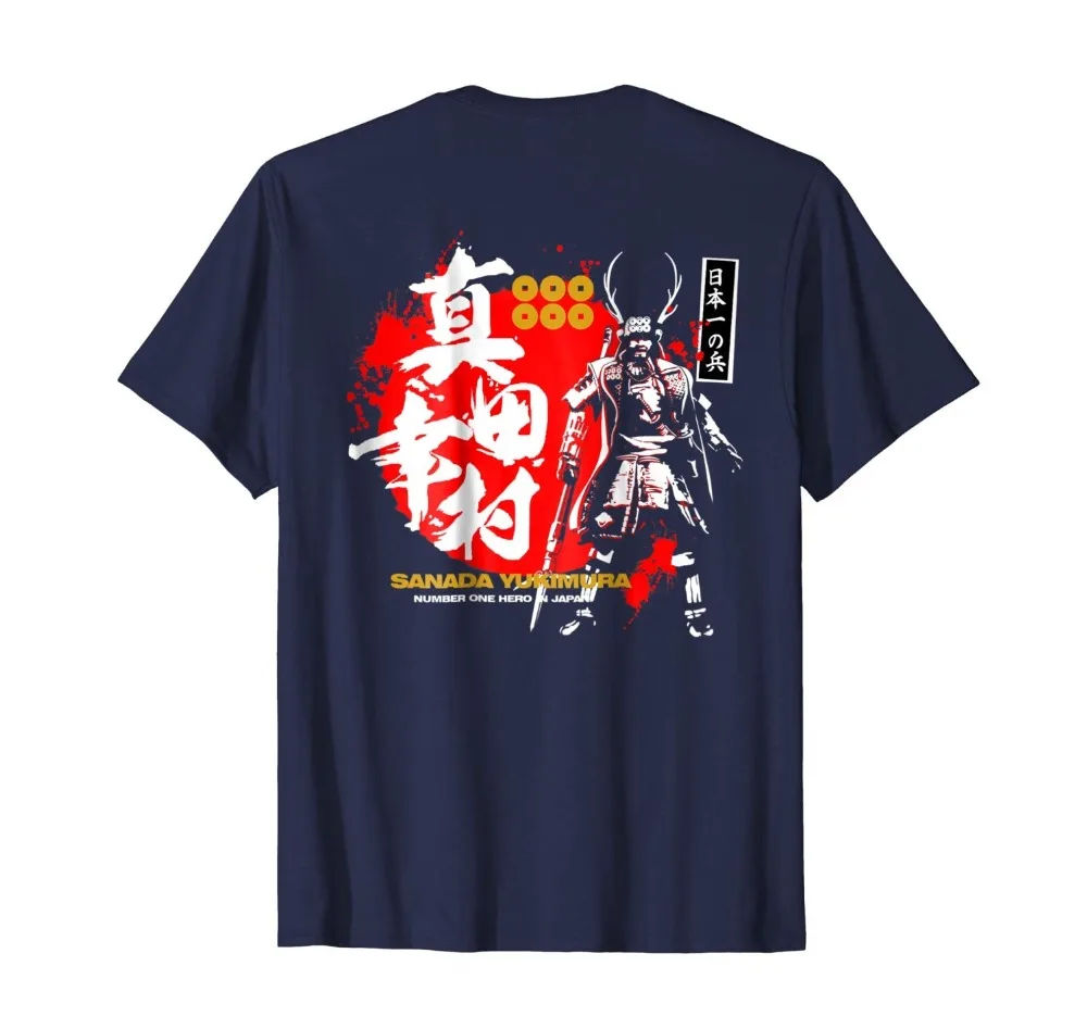 Samurai Sanada Yukimura Sengoku Warrior 2019 Brand New Clothing Men Fashion Cotton Clothing O Neck Tops Tees Shirt