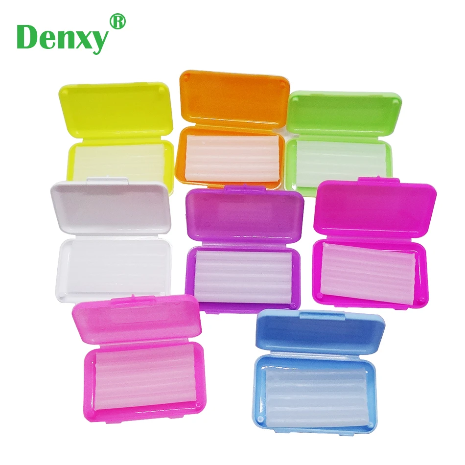 Denxy 10 caixa/lote para cinta suporte dental goma irritação higiene oral dentes branqueamento orto cera mix brace suporte ortodôntico