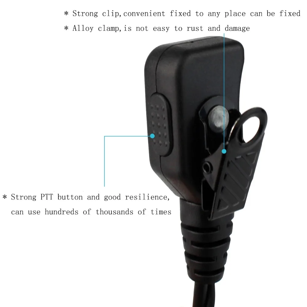 Volume Adjustable Earpiece PTT Mic Headset For Motorola GP68 CP88 CT150 P080 PRO1150 For HYT TC-500 Walkie talkie