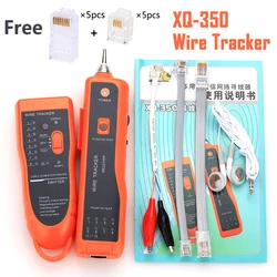 KELUSHI XQ-350 RJ11 RJ45 Cat5 Cat6 Telephone Wire Tracer Toner Ethernet UTP LAN Network Cable Tester Detector Line Finder