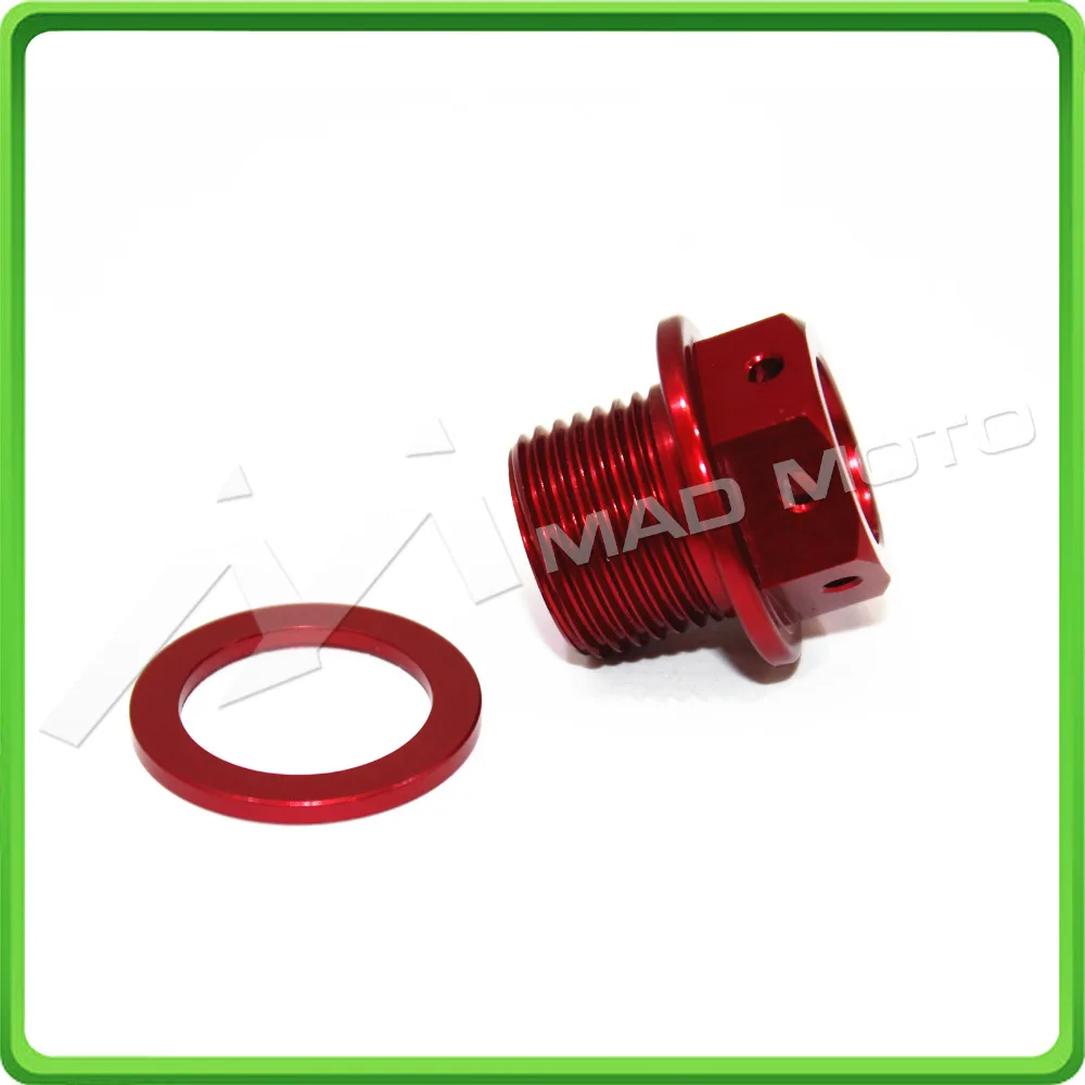 Magnetic Oil Drain Sump Plug M14 x 1.25mm Oil Drain Bolt M14*1.25mm For Suzuki GSX1300R Hayabusa 1999-2017 RF600R All Years RED